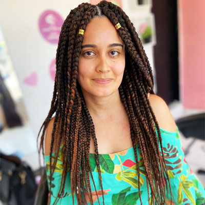 Tranças Box Braids: Jumbo Loiro