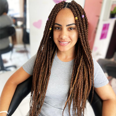 Tranças Box Braids: Jumbo Loiro
